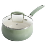 The Clara 17-Piece Classic Belly Aluminum Cookware Combo Set, Mint