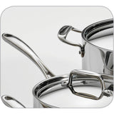 Tramontina 8-Piece 18/10 Stainless Steel Tri-Ply Clad Cookware Set