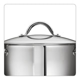Tramontina 12-Piece Gourmet Tri-Ply Base Cookware Set, Stainless Steel