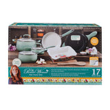 The Clara 17-Piece Classic Belly Aluminum Cookware Combo Set, Mint