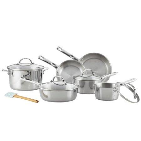 Ayesha Curry Stainless Steel Cookware Set, 11-Piece