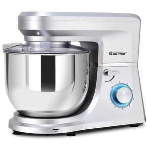6 Speed 7.5 Qt Tilt-Head Stainless Steel Electric Food Stand Mixer