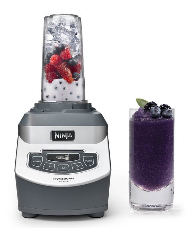 Ninja Professional with Single Serve Cups 3 Speed Blender Silver (BL660)