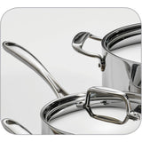 Tramontina 8-Piece 18/10 Stainless Steel Tri-Ply Clad Cookware Set