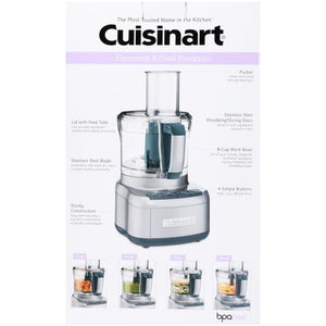 Cuisinart Elemental 8-Cup Food Processor, Silver (FP-8SV)