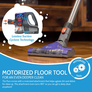 ROLLIBOT Puro 100 Cordless Vacuum Cleaner with Motorized Brush Head