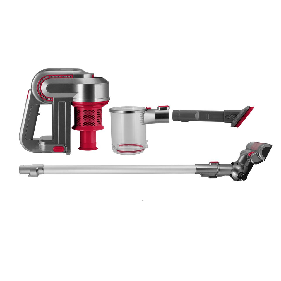 Kalorik Red/Silver 2-in-1 Cordless Cyclonic Vacuum Cleaner