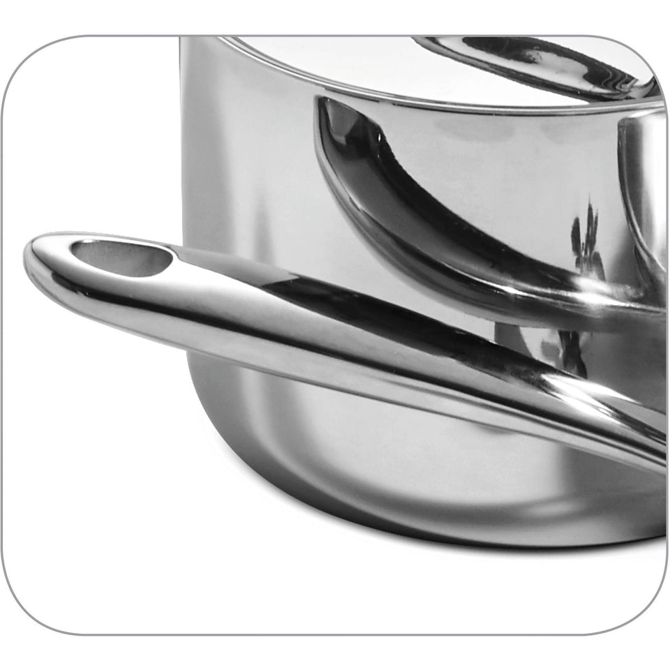 Tramontina 8-Piece 18/10 Stainless Steel Tri-Ply Clad Cookware Set