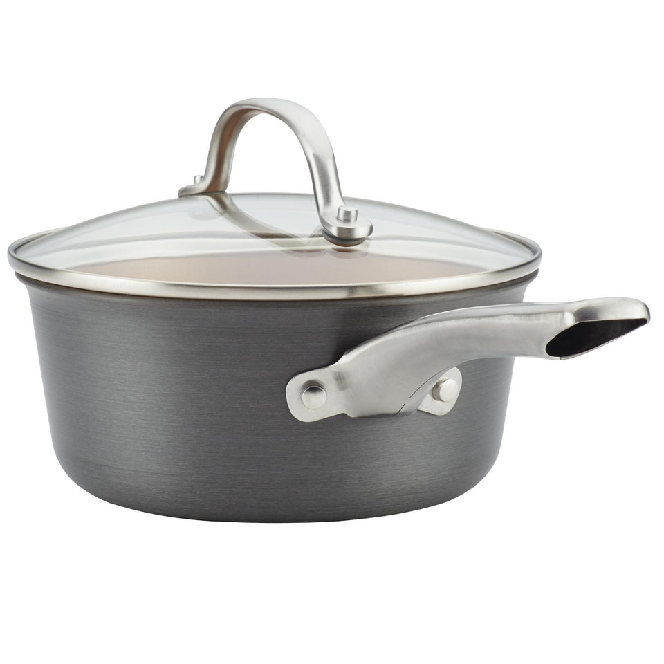 Ayesha Curry Hard Anodized Aluminum 10-Pc Cookware Set, Gray Copper