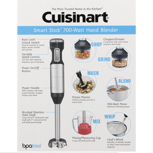 Cuisinart Smart Stick Variable Speed Hand Blender with Potato Masher