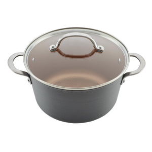 Ayesha Curry Hard Anodized Aluminum 10-Pc Cookware Set, Gray Copper