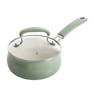 The Clara 17-Piece Classic Belly Aluminum Cookware Combo Set, Mint