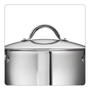 Tramontina 12-Piece Gourmet Tri-Ply Base Cookware Set, Stainless Steel